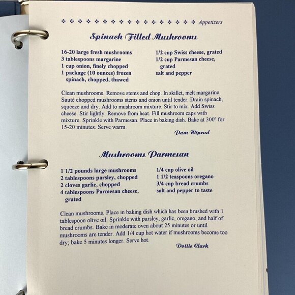 Seasoned With Grace Cookbook 1993 Ring Binder Grace Bible Church College Station - Picture 7 of 16